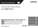 Предварительный просмотр 1 страницы Omron HEM-7156T-A Instruction Manual