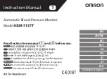 Предварительный просмотр 1 страницы Omron HEM-7157T Instruction Manual