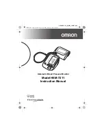 Предварительный просмотр 1 страницы Omron HEM-7211 Instruction Manual