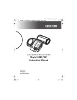 Предварительный просмотр 1 страницы Omron HEM-7221 Instruction Manual