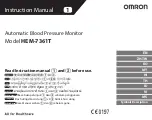 Preview for 1 page of Omron HEM-7361T Instruction Manual