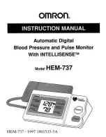 Предварительный просмотр 1 страницы Omron HEM-737 Instruction Manual