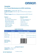 Предварительный просмотр 3 страницы Omron HEM-7530T-E3 Information Sheet