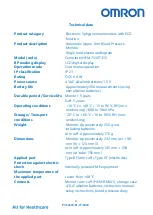 Предварительный просмотр 4 страницы Omron HEM-7530T-E3 Information Sheet