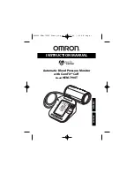 Предварительный просмотр 1 страницы Omron HEM--790IT Instruction Manual