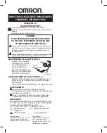 Предварительный просмотр 2 страницы Omron HEM-ADPTW5 Important Safety Instructions