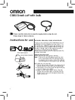 Preview for 2 page of Omron HEM-CS24 Instructions For Use Manual