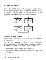 Preview for 14 page of Omron HJ-109 Instruction Manual