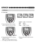 Предварительный просмотр 15 страницы Omron HJ-112-E Instruction Manual