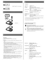 Preview for 2 page of Omron HJ-320-E Walking style One 2.0 Quick Start Manual