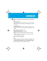 Предварительный просмотр 31 страницы Omron HJA-306 CaloriScan Instruction Manual