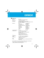 Предварительный просмотр 77 страницы Omron HJA-306 CaloriScan Instruction Manual