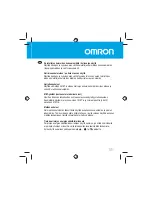 Предварительный просмотр 89 страницы Omron HJA-306 CaloriScan Instruction Manual