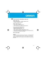 Предварительный просмотр 91 страницы Omron HJA-306 CaloriScan Instruction Manual