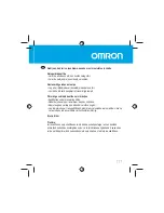 Preview for 111 page of Omron HJA-306 CaloriScan Instruction Manual