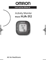 Preview for 1 page of Omron HJA-312 Instruction Manual