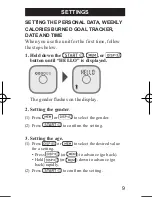 Предварительный просмотр 11 страницы Omron HJA-312 Instruction Manual