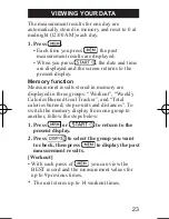 Предварительный просмотр 25 страницы Omron HJA-312 Instruction Manual