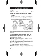 Preview for 16 page of Omron HJA-313 Instruction Manual