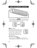 Предварительный просмотр 26 страницы Omron HJA-313 Instruction Manual