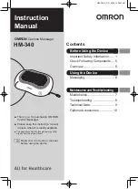 Preview for 1 page of Omron HM-340 Instruction Manual