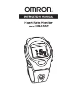 Предварительный просмотр 1 страницы Omron HR-100C Instruction Manual