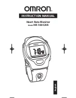 Preview for 1 page of Omron HR-100CAN Instruction Manual