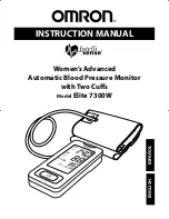 Preview for 1 page of Omron Intelli Sense ELITE 7300W Instruction Manual