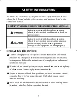 Preview for 4 page of Omron Intelli Sense ELITE 7300W Instruction Manual