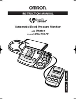 Preview for 1 page of Omron INTELLI SENSE HEM-705CP Instruction Manual