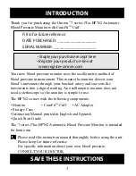Preview for 3 page of Omron IntelliSense BP762 Instruction Manual