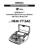 Предварительный просмотр 1 страницы Omron IntelliSense HEM-773AC Instruction Manual