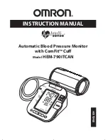 Preview for 1 page of Omron IntelliSense HEM-790ITCAN Instruction Manual