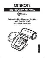 Предварительный просмотр 1 страницы Omron IntelliSense HEM-790ITCAN Instruction Manual