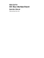 Preview for 1 page of Omron ITBC-CST01 - 09-2000 Operation Manual