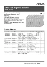 Preview for 1 page of Omron K3FP Series Manual