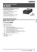 Preview for 1 page of Omron K3GN Instructions Manual