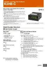 Предварительный просмотр 1 страницы Omron K3HB-C Series Manual