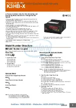 Preview for 1 page of Omron K3HB-X Manual