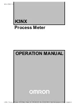 Omron K3NX Operation Manual preview