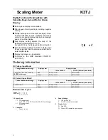 Preview for 1 page of Omron K3TJ Manual