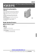 Preview for 1 page of Omron K8AB-PA1 Manual