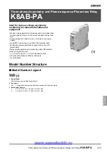 Omron K8AB-PA1 Manual предпросмотр