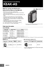 Предварительный просмотр 1 страницы Omron K8AK-AS Manual