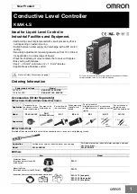 Preview for 1 page of Omron K8AK-LS Manual