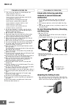 Preview for 8 page of Omron K8AK-LS Manual