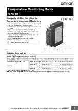 Preview for 1 page of Omron K8AK-TH Manual