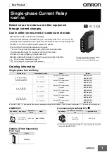 Preview for 1 page of Omron K8DT-AS Series Manual