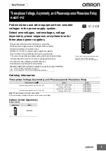 Preview for 1 page of Omron K8DT-PZ Series Manual