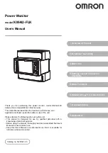 Preview for 1 page of Omron KM-N2-FLK User Manual